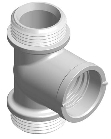 Henco tilslutningstee 3/4" til fordelerrør - 1