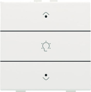 Dæmpertryk enkelt m. LED white coated NHC - 1
