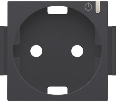 Afdækning til Smart Stikkontakt med sidejord anthracite - 1