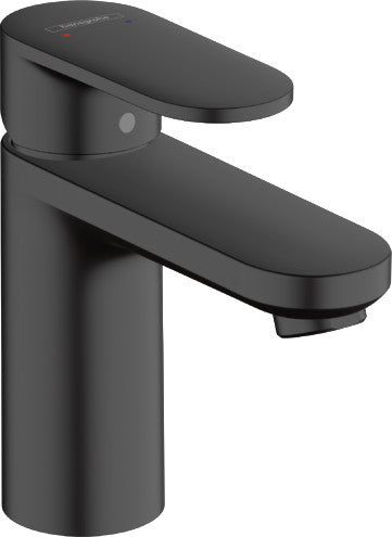hansgrohe Vernis Blend 1-grebs håndvaskarmatur 100 med løft-op bundventil mat sort - 1