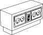 Gulvstander POS-10 H F/5 enheder - 1