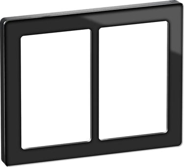 LK FUGA PURE designramme glas 2x1,5 modul sort - 1