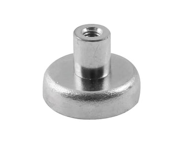Ferrit pottemagnet Ø16 mm med M3 gevindbøsning (15N) - 1
