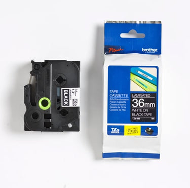 Tape Brother hvid/sort TZe 365 36mm - 1