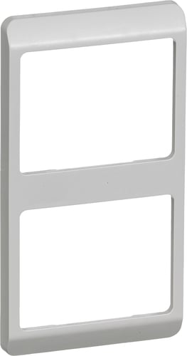 OPUS 66 ramme kombi 2 modul lodret lysegrå - 1