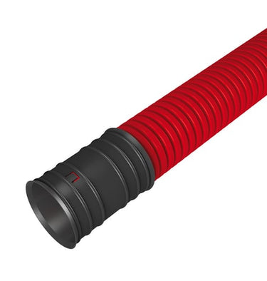 Kabelrør Hard HDPE Ø110/64 3M 450N Rød - 1