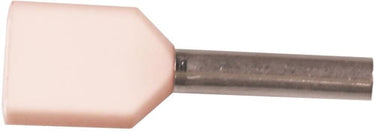 Isoleret TWIN-terminalrør A0,5-8ET2 2x0,5mm² L8 Hvid - 1