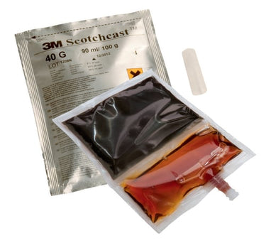 3M™ Scotchcast™ 40 str A 100 gram Polyuretan 2 komponent støbemasse semifleksibel sort - 1