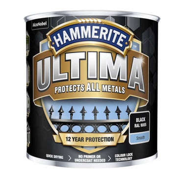 Hammerite Ultima Sort RAL9005 250ml - 1