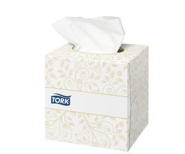 Tork F1 Ansigtsservietter Extra Soft cube hvid 30 pk a 100 servietter - 1