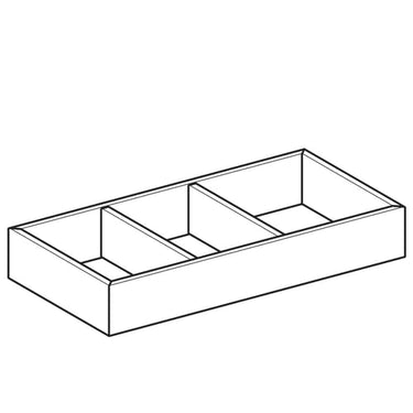 Geberit Variform skuffeindsats 150x62x373mm spånplade - 1
