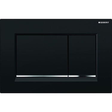 Geberit Sigma30 betjeningsplade sort/matkr - 1