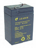 Blybatteri 6V-4,5AH 70X47X101 F1 - 1