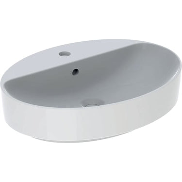 Geberit Variform håndvask 600x450x158mm t/bordpl hvid porcelæn - 1