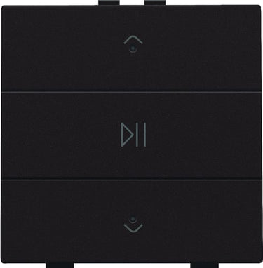 Audio tryk med LED dark brown NHC - 1