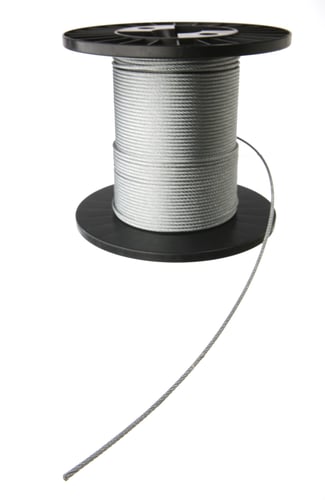 Galv Stålwire 2MM 6X7+1FC rulle á 25 meter - 1