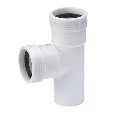 Wafix PP grenrør 88,5° Ø50 x Ø50 mm hvid - 1
