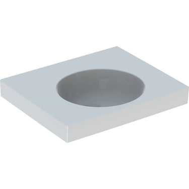 Geberit Preciosa II håndvask 600x500x165mm t/bolte hvid porcelæn KeraTect 635163680 - 1
