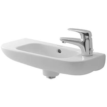 Duravit D-Code håndvask 500mm m/hanehul venstre - 1