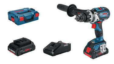 Blå Bosch 18V slagboremaskine GSB 18V-110 C m/2X4,0Ah lader og kuffert - 1