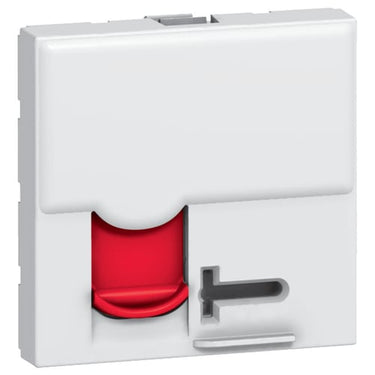 Mosaic dataudtag RJ45 Cat-6 FTP 2M hvid - 1