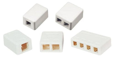 Vægboks 2XKEYSTONE hvid - 1
