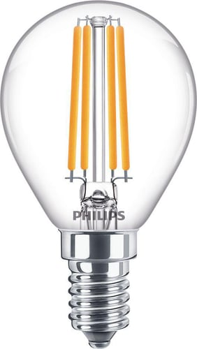 Philips CorePro LED Krone 6,5W (60W) P45 E14 827 Klar Glas - 1