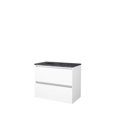 Sanibell Basicline grebsfri møbelsæt 80x46cm hvid højglans - 1
