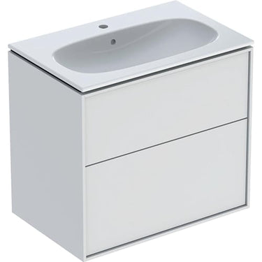 Ifö Sense Art sæt håndvask med underskab smal to skuffer 75 cm hvid - 1