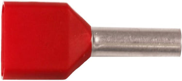 Isoleret ABIKO TWIN-terminalrør KA1,5-8ETW2 1,5mm² L8 Rød - 1