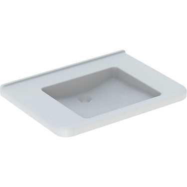 Geberit Renova Comfort Square håndvask 750 x 550 x 155 mm hvid porcelæn KeraTect - 1