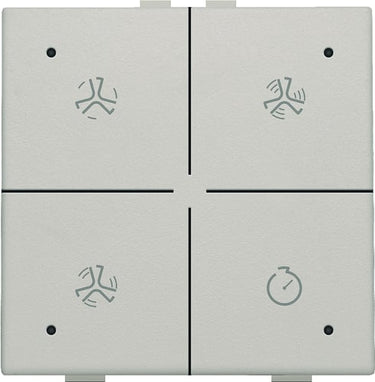 Ventilationstryk med LED light grey NHC - 1