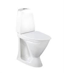 Ifö Sign toilet 6872 2/4l unilås/høj hvid porcelæn - 1