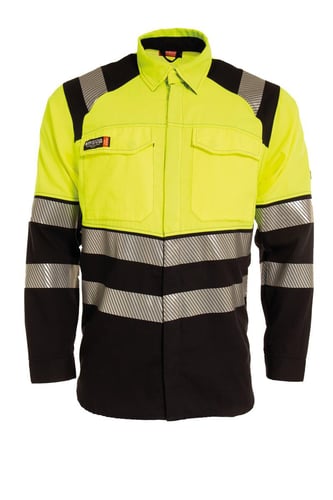FR Skjorte Metalfri 507691 Gul/Mar M - 1