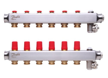 Danfoss gulvvarmemanifold 6+6 SSM - 1