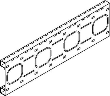Tabula sokkelprofil for BRD.11M - 1