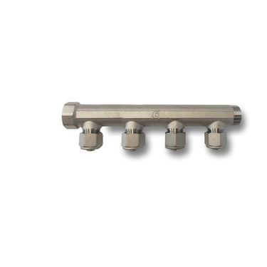 Pettinaroli fordelerrør messing TEA 4 x 16 mm afgrening - 1