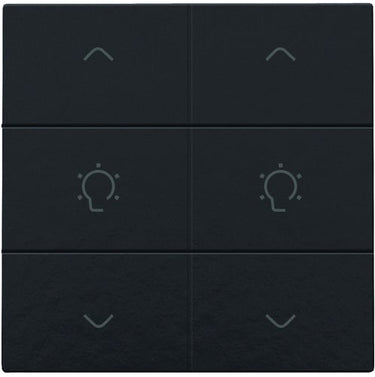 Dæmpertryk dobbelt Bakelite® piano black coated NHC - 1