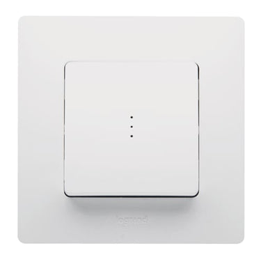 Niloé korrespondance afbryder med lampe 10A hvid - 1