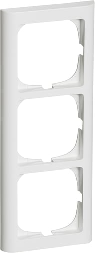 FUGA ramme Softline 63 3 modul hvid - 1