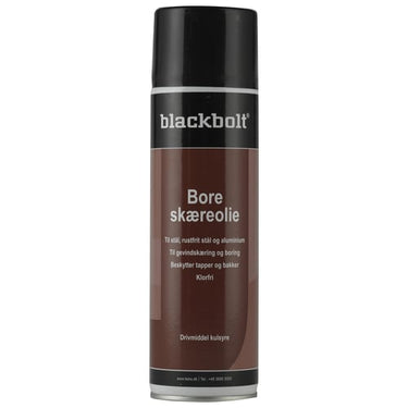 blackbolt bore skæreolie spray 500 ml - 1