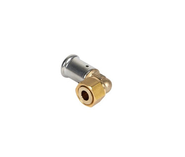 Henco pres vinkel 90° PVDF pres/omløber 26 mm x 3/4" - 1