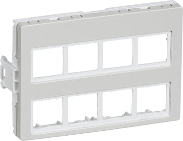 CLIC'LINE Dataudtag for 8x Actassi RJ45 2 modul lysegrå - 1