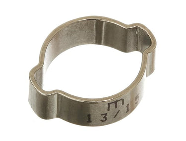 Rustfri øreklemme med 2 ører 11-13mm - 1