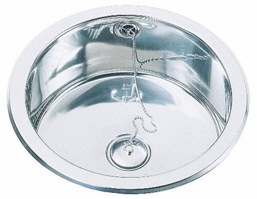 Intra Juvel køkkenvask C313P Ø310 mm rustfri stål - 1