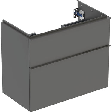 Geberit Icon vaskeskab 740 x 416 x 615 mm 2 skuffer Lava højkomprimeret trelags-spånplade mat lakeret - 1