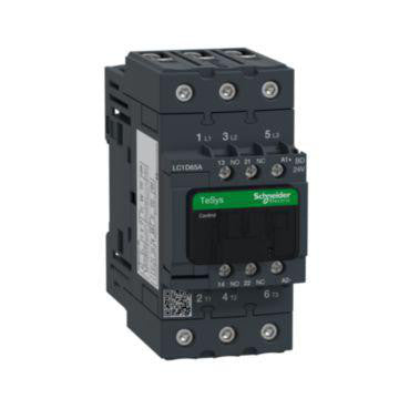 TeSys D kontaktor LC1D65ABD 3P 65A AC-3 30kW@400V 1NO+1NC hjælpe kontakt 24V DC spole - 1
