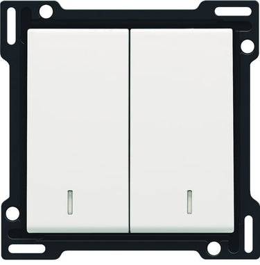 Tangent dobbelt med linse white coated - 1