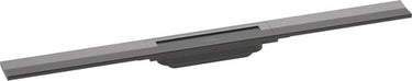 hansgrohe RainDrain Flex kappesæt til flise bruseafløb 800 mm fri mont./kan afkortes børstet sort krom PVD - 1
