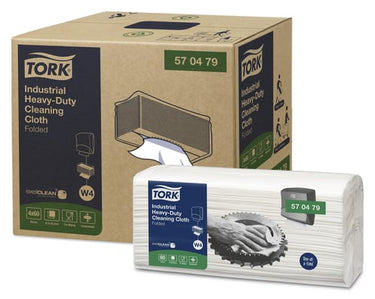 Tork W4 Aftørringsklud Ekstra Kraftig hvid 4 pk a 60 stk - 1